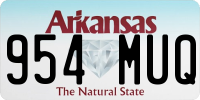 AR license plate 954MUQ