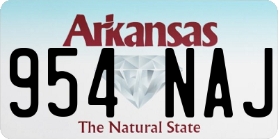 AR license plate 954NAJ