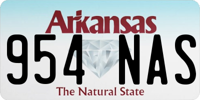 AR license plate 954NAS