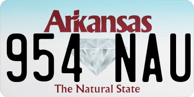 AR license plate 954NAU