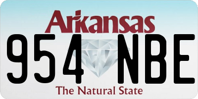 AR license plate 954NBE