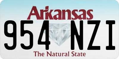 AR license plate 954NZI