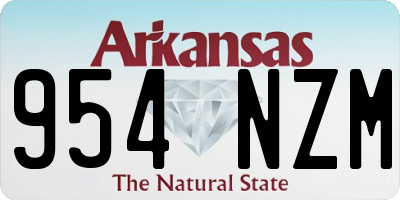 AR license plate 954NZM