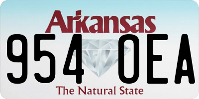 AR license plate 954OEA