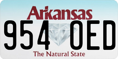 AR license plate 954OED