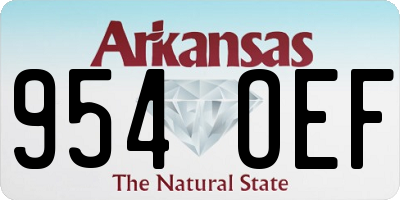 AR license plate 954OEF