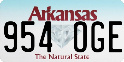 AR license plate 954OGE
