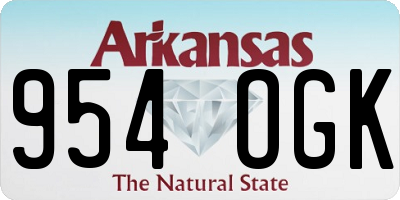 AR license plate 954OGK