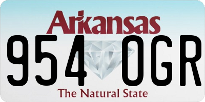 AR license plate 954OGR