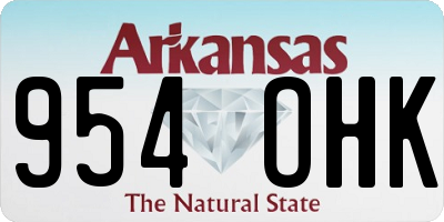 AR license plate 954OHK