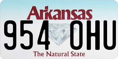 AR license plate 954OHU