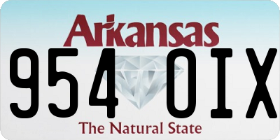 AR license plate 954OIX