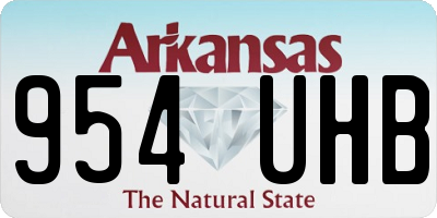 AR license plate 954UHB