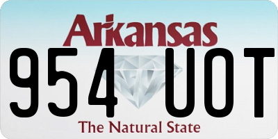 AR license plate 954UOT