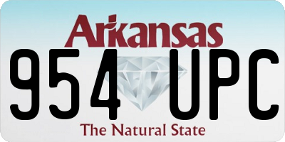 AR license plate 954UPC