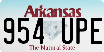AR license plate 954UPE