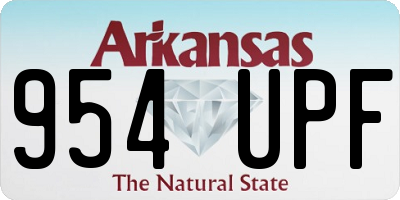 AR license plate 954UPF