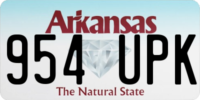 AR license plate 954UPK