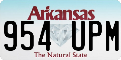 AR license plate 954UPM