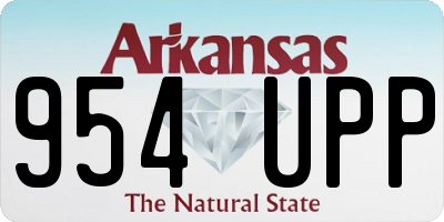 AR license plate 954UPP