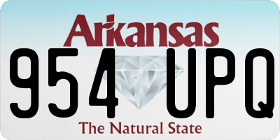 AR license plate 954UPQ