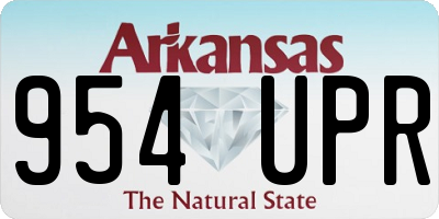 AR license plate 954UPR