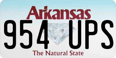 AR license plate 954UPS