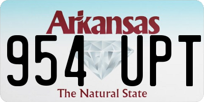 AR license plate 954UPT