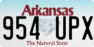 AR license plate 954UPX