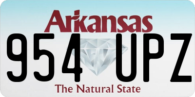 AR license plate 954UPZ