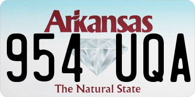 AR license plate 954UQA