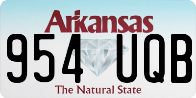 AR license plate 954UQB
