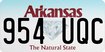 AR license plate 954UQC