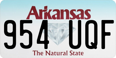 AR license plate 954UQF
