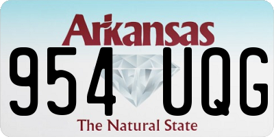 AR license plate 954UQG