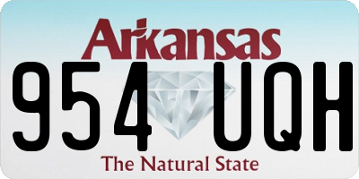 AR license plate 954UQH