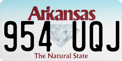 AR license plate 954UQJ