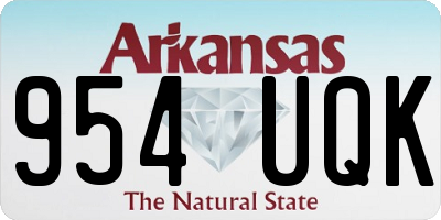 AR license plate 954UQK