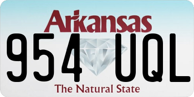 AR license plate 954UQL