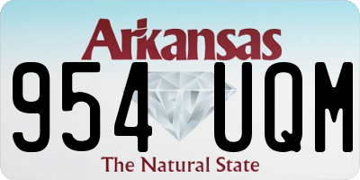 AR license plate 954UQM