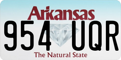 AR license plate 954UQR