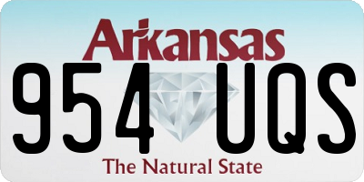 AR license plate 954UQS