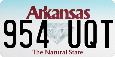 AR license plate 954UQT
