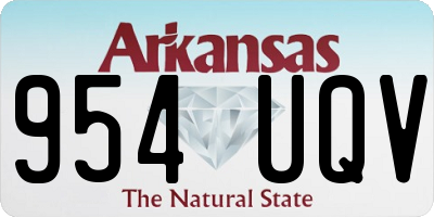 AR license plate 954UQV