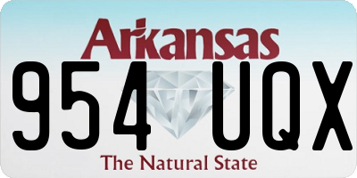 AR license plate 954UQX