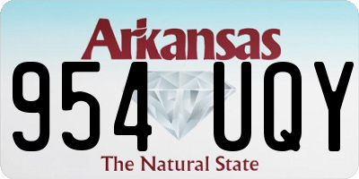 AR license plate 954UQY