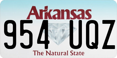 AR license plate 954UQZ
