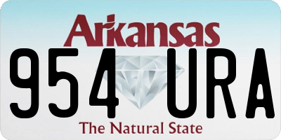 AR license plate 954URA