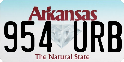 AR license plate 954URB