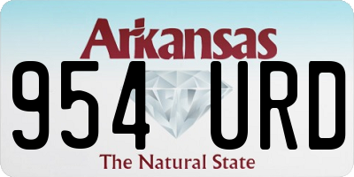 AR license plate 954URD
